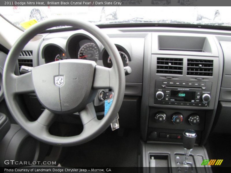 Brilliant Black Crystal Pearl / Dark Slate Gray 2011 Dodge Nitro Heat