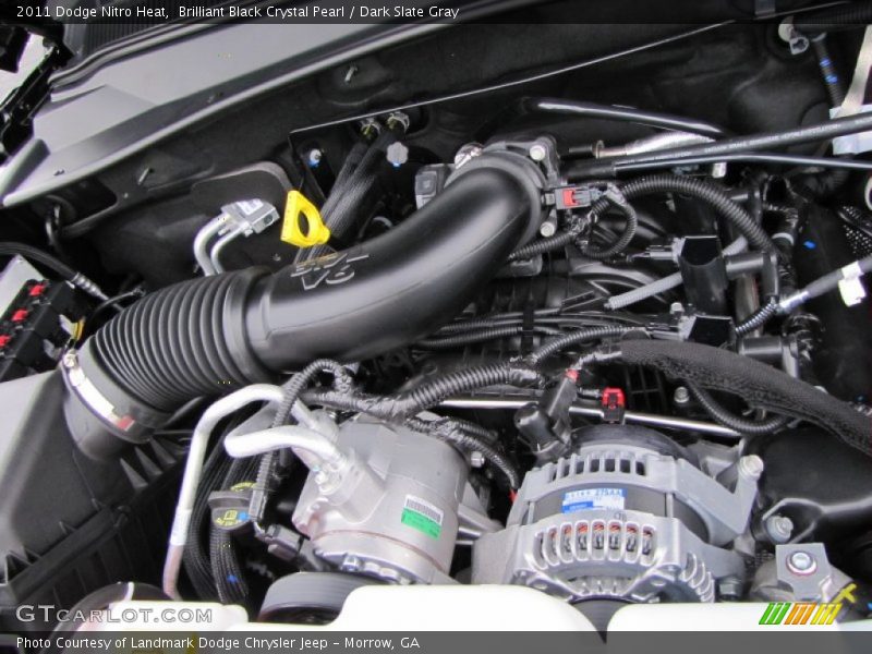 Brilliant Black Crystal Pearl / Dark Slate Gray 2011 Dodge Nitro Heat