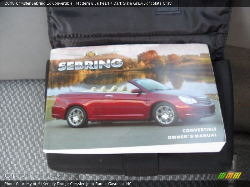 Modern Blue Pearl / Dark Slate Gray/Light Slate Gray 2008 Chrysler Sebring LX Convertible
