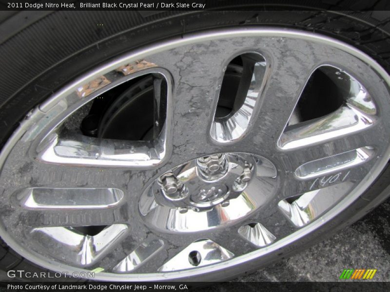 Brilliant Black Crystal Pearl / Dark Slate Gray 2011 Dodge Nitro Heat
