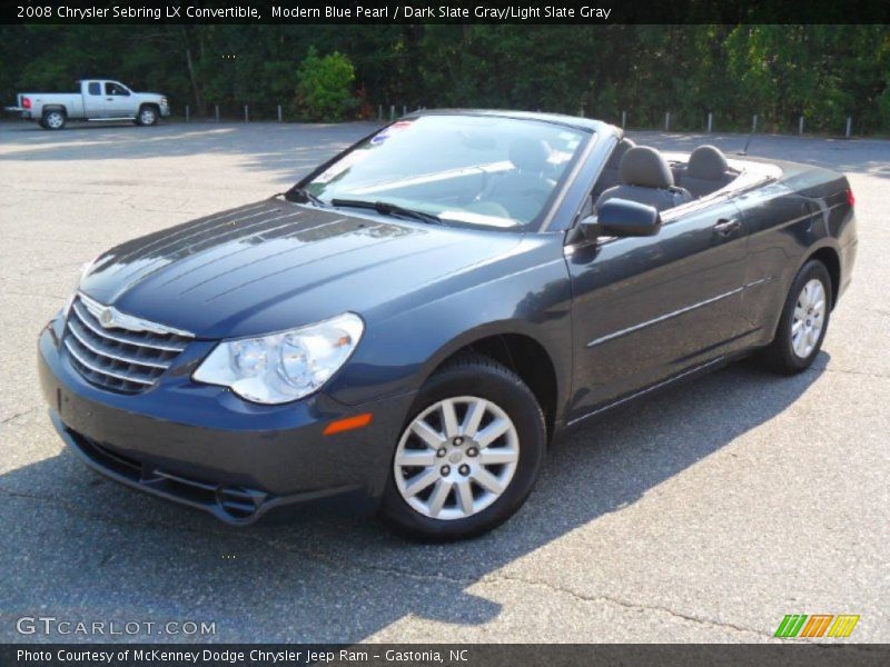 Modern Blue Pearl / Dark Slate Gray/Light Slate Gray 2008 Chrysler Sebring LX Convertible