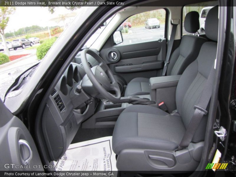 Brilliant Black Crystal Pearl / Dark Slate Gray 2011 Dodge Nitro Heat