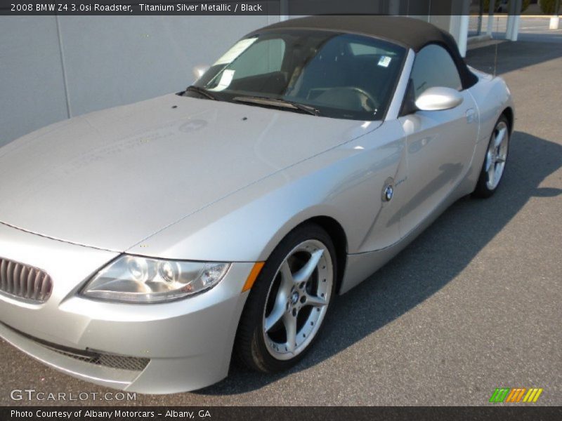 Titanium Silver Metallic / Black 2008 BMW Z4 3.0si Roadster