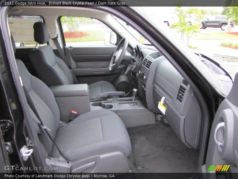 Brilliant Black Crystal Pearl / Dark Slate Gray 2011 Dodge Nitro Heat