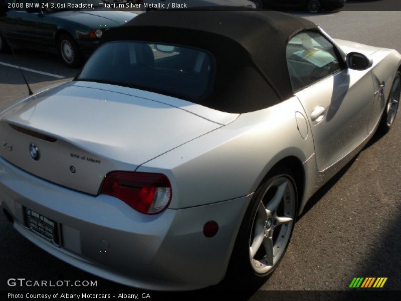 Titanium Silver Metallic / Black 2008 BMW Z4 3.0si Roadster