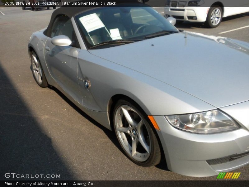 Titanium Silver Metallic / Black 2008 BMW Z4 3.0si Roadster