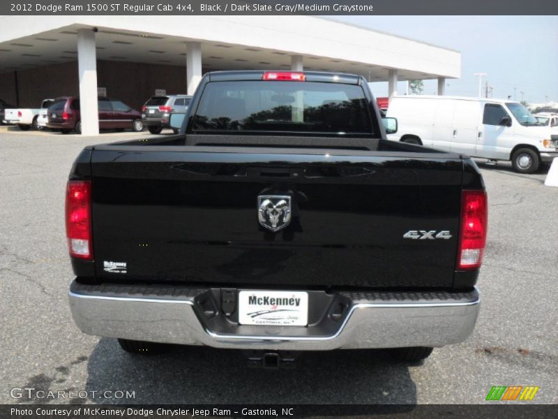 Black / Dark Slate Gray/Medium Graystone 2012 Dodge Ram 1500 ST Regular Cab 4x4