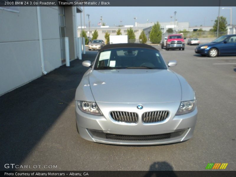 Titanium Silver Metallic / Black 2008 BMW Z4 3.0si Roadster