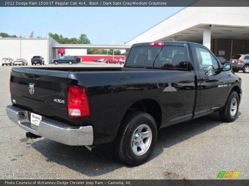 Black / Dark Slate Gray/Medium Graystone 2012 Dodge Ram 1500 ST Regular Cab 4x4