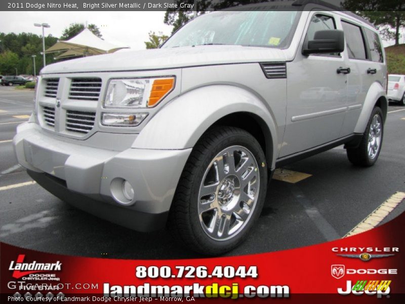 Bright Silver Metallic / Dark Slate Gray 2011 Dodge Nitro Heat