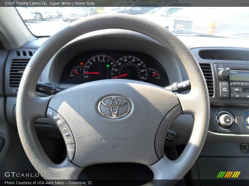 Super White / Stone Gray 2006 Toyota Camry LE
