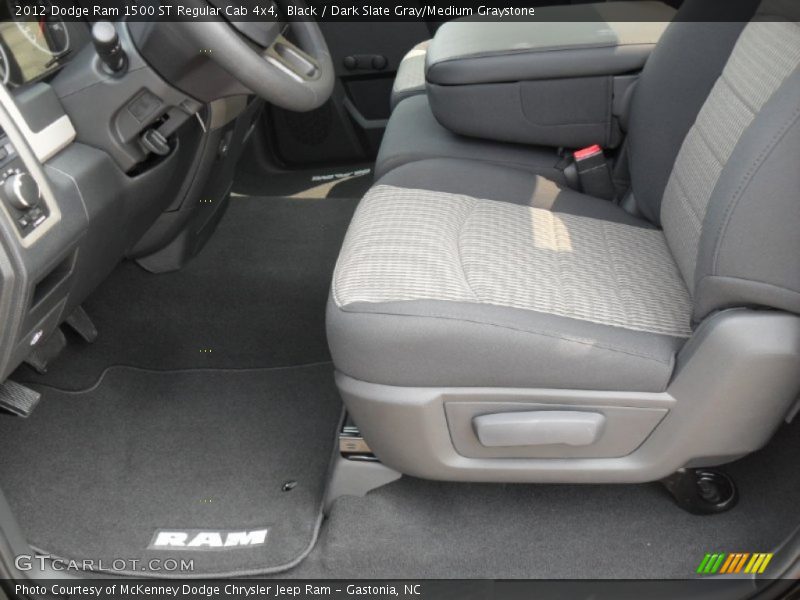 Black / Dark Slate Gray/Medium Graystone 2012 Dodge Ram 1500 ST Regular Cab 4x4