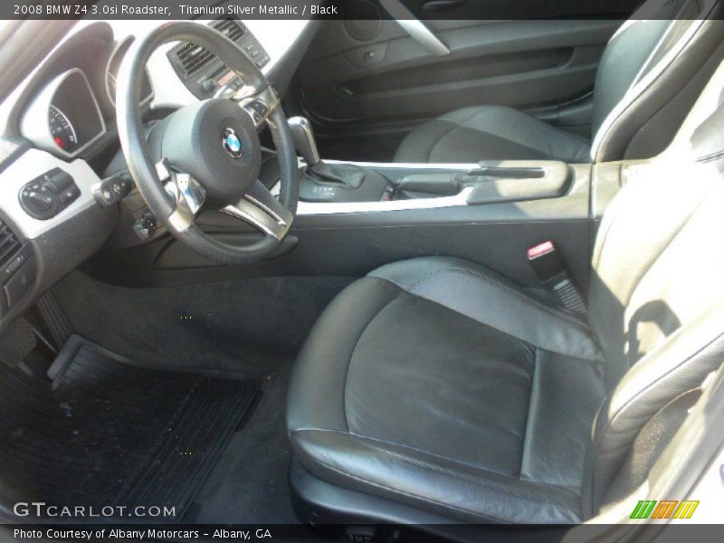 Titanium Silver Metallic / Black 2008 BMW Z4 3.0si Roadster