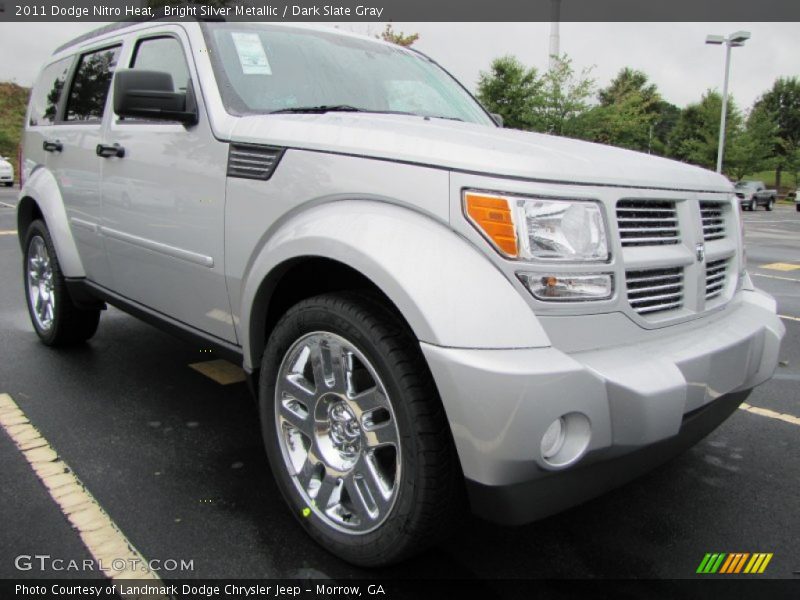 Bright Silver Metallic / Dark Slate Gray 2011 Dodge Nitro Heat