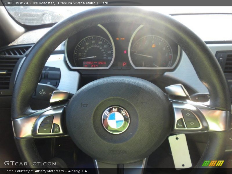 Titanium Silver Metallic / Black 2008 BMW Z4 3.0si Roadster