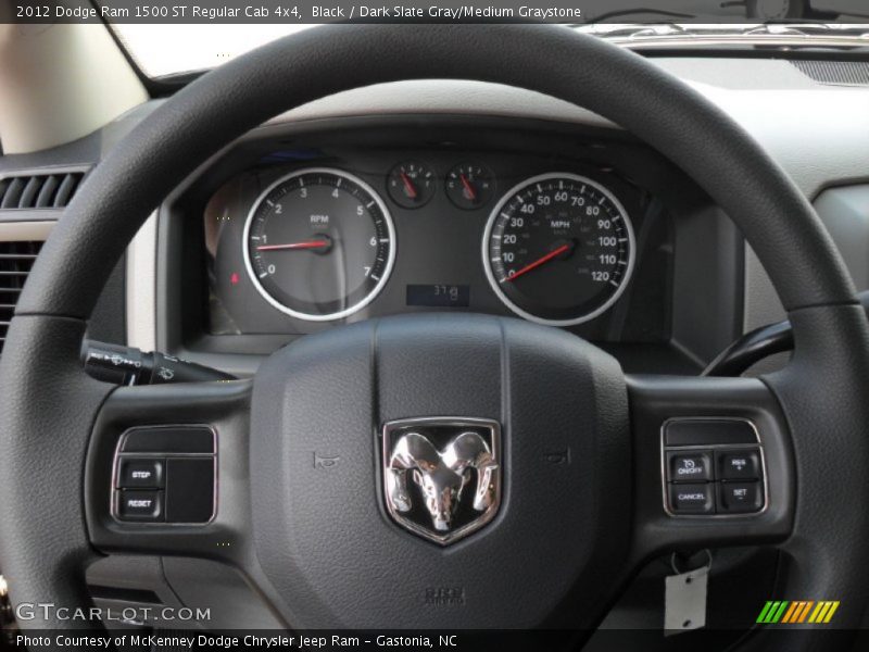  2012 Ram 1500 ST Regular Cab 4x4 Steering Wheel
