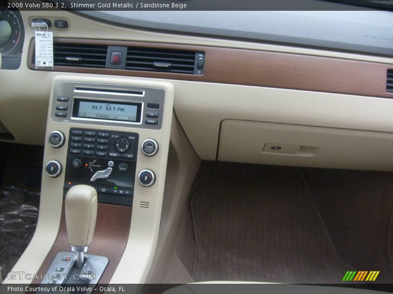 Shimmer Gold Metallic / Sandstone Beige 2008 Volvo S80 3.2