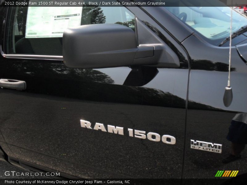 Black / Dark Slate Gray/Medium Graystone 2012 Dodge Ram 1500 ST Regular Cab 4x4