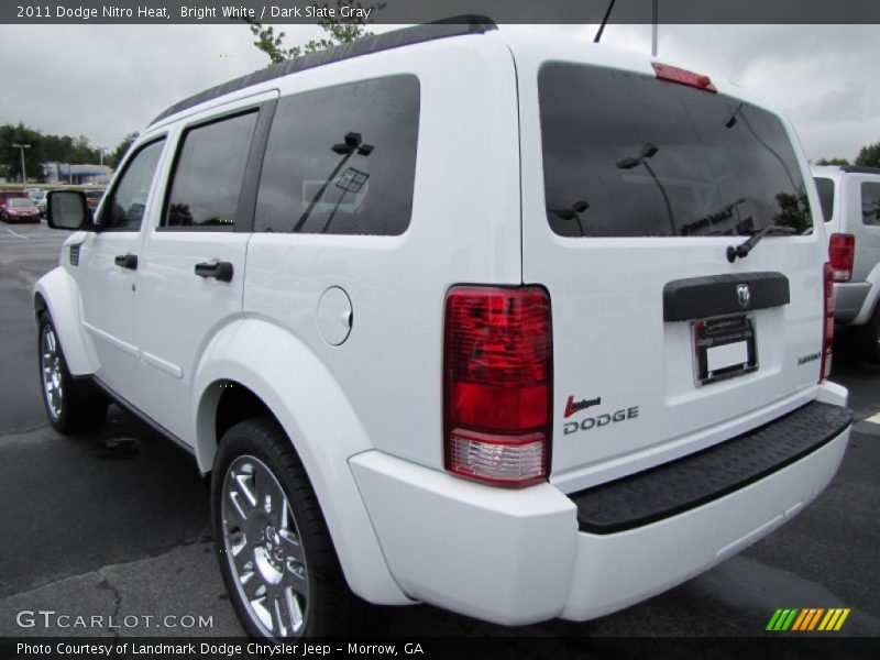 Bright White / Dark Slate Gray 2011 Dodge Nitro Heat
