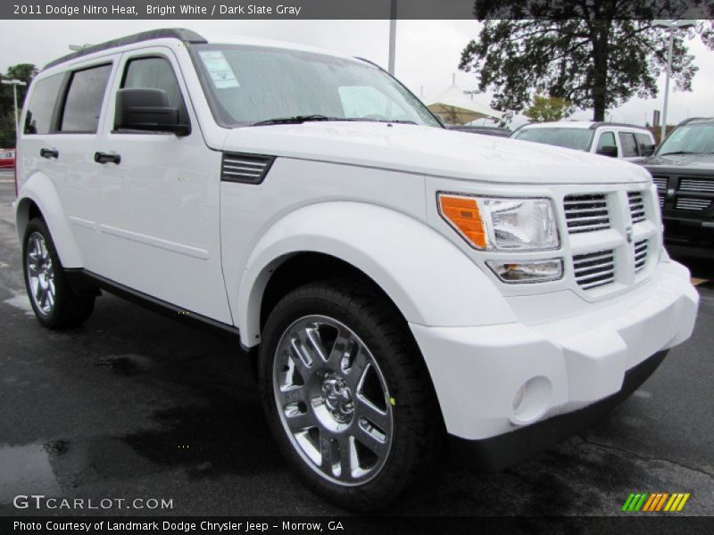 Bright White / Dark Slate Gray 2011 Dodge Nitro Heat