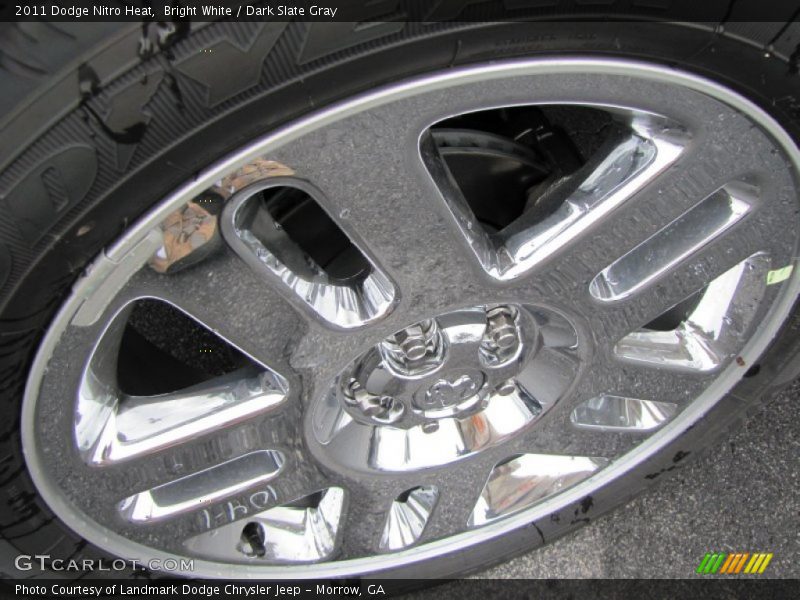 Bright White / Dark Slate Gray 2011 Dodge Nitro Heat