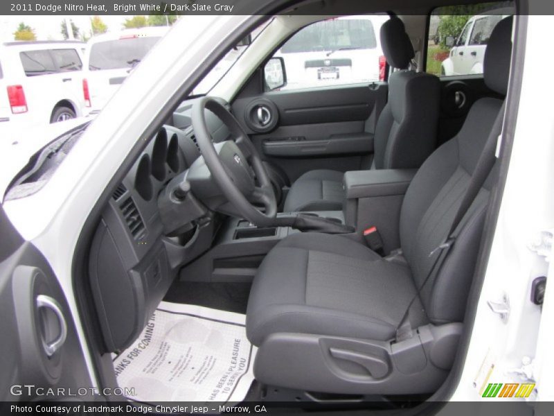 Bright White / Dark Slate Gray 2011 Dodge Nitro Heat