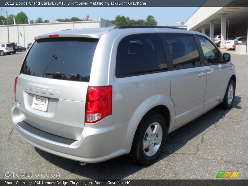 Bright Silver Metallic / Black/Light Graystone 2012 Dodge Grand Caravan SXT