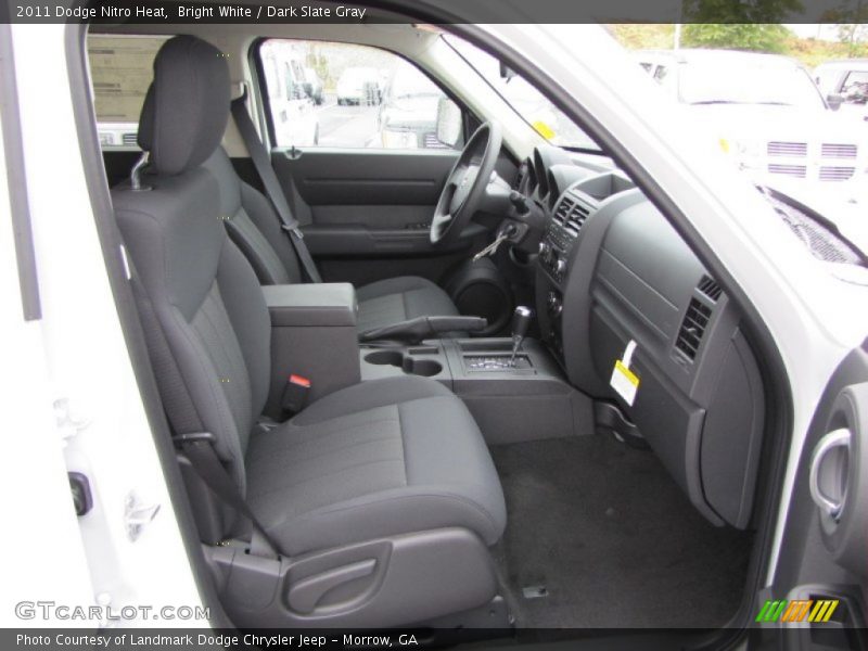 Bright White / Dark Slate Gray 2011 Dodge Nitro Heat