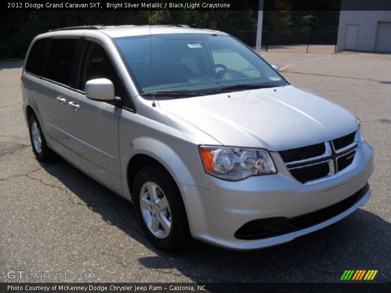 Bright Silver Metallic / Black/Light Graystone 2012 Dodge Grand Caravan SXT