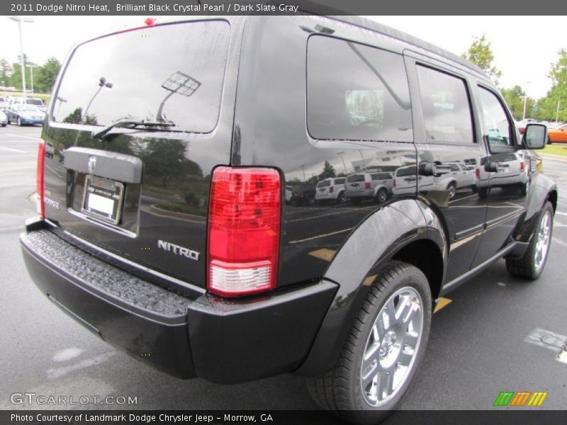 Brilliant Black Crystal Pearl / Dark Slate Gray 2011 Dodge Nitro Heat