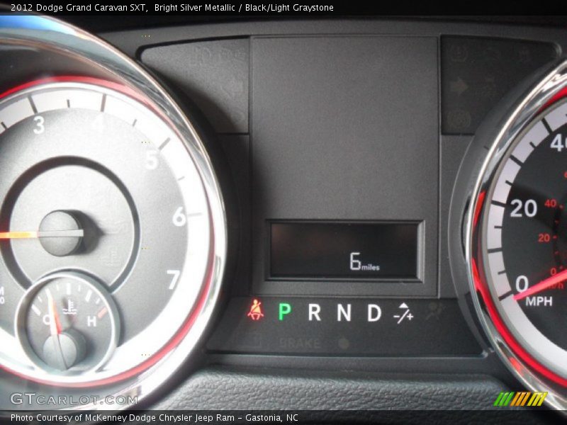 Bright Silver Metallic / Black/Light Graystone 2012 Dodge Grand Caravan SXT