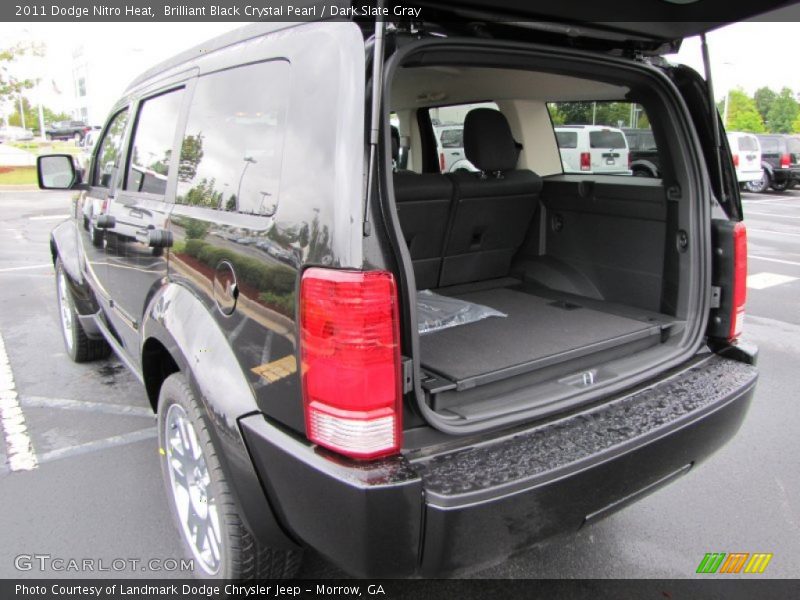Brilliant Black Crystal Pearl / Dark Slate Gray 2011 Dodge Nitro Heat