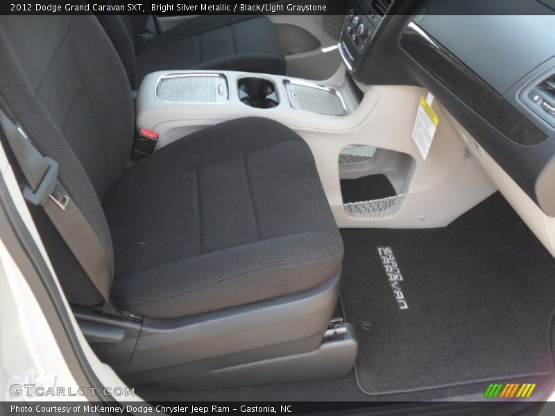 2012 Grand Caravan SXT Black/Light Graystone Interior
