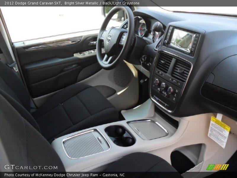 Bright Silver Metallic / Black/Light Graystone 2012 Dodge Grand Caravan SXT