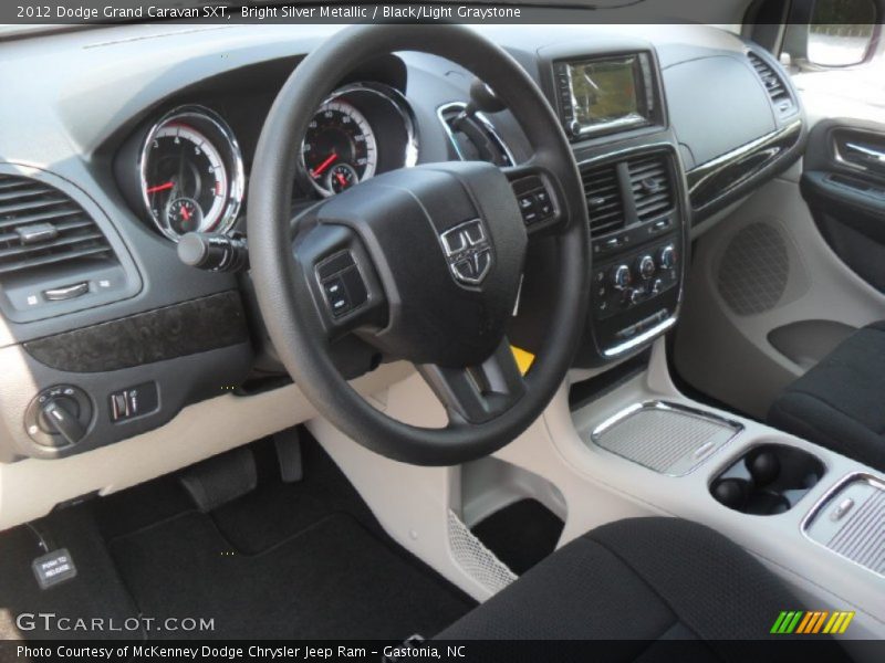 Black/Light Graystone Interior - 2012 Grand Caravan SXT 
