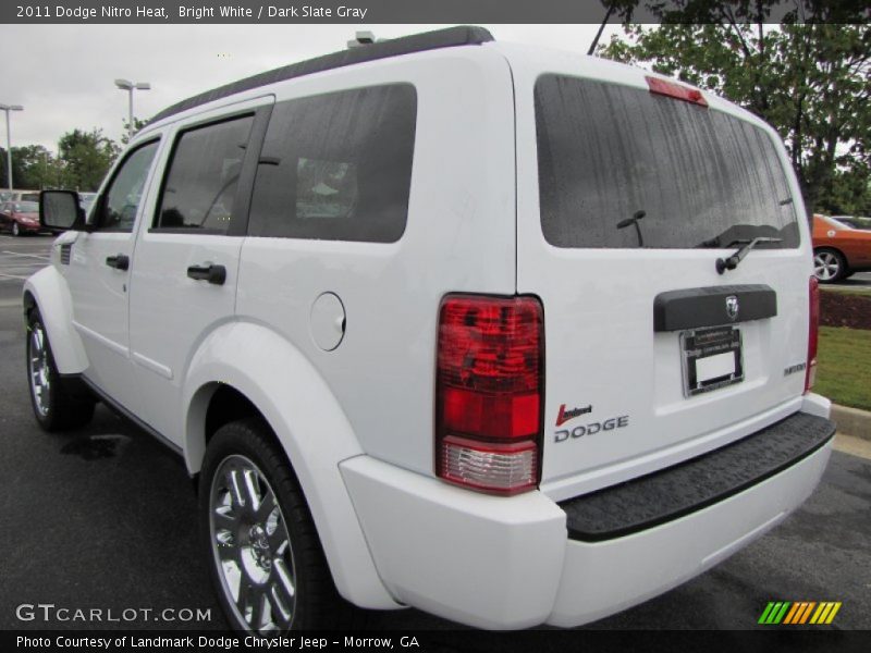 Bright White / Dark Slate Gray 2011 Dodge Nitro Heat