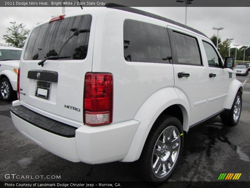 Bright White / Dark Slate Gray 2011 Dodge Nitro Heat