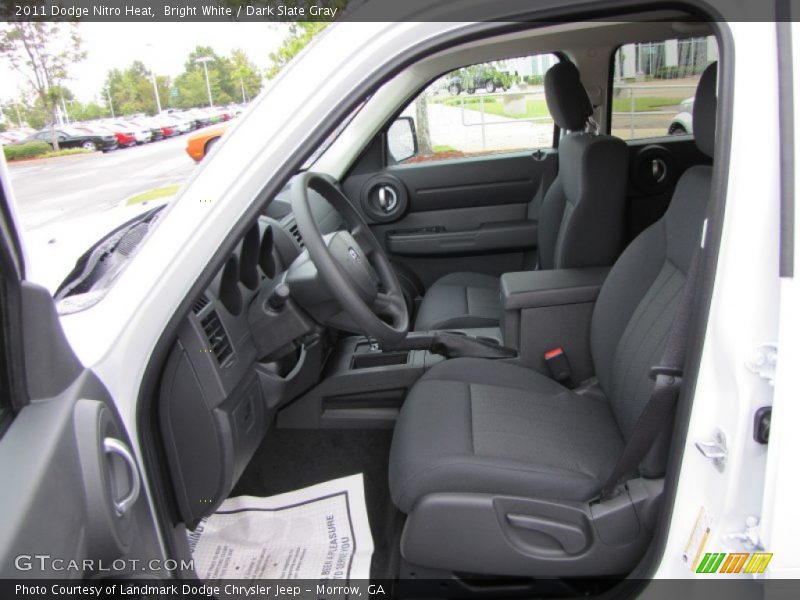 Bright White / Dark Slate Gray 2011 Dodge Nitro Heat