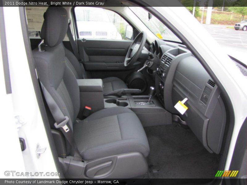 Bright White / Dark Slate Gray 2011 Dodge Nitro Heat