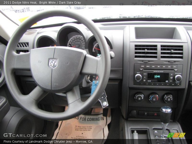Bright White / Dark Slate Gray 2011 Dodge Nitro Heat