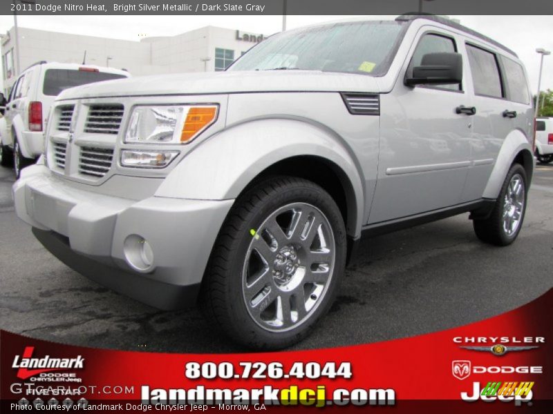 Bright Silver Metallic / Dark Slate Gray 2011 Dodge Nitro Heat