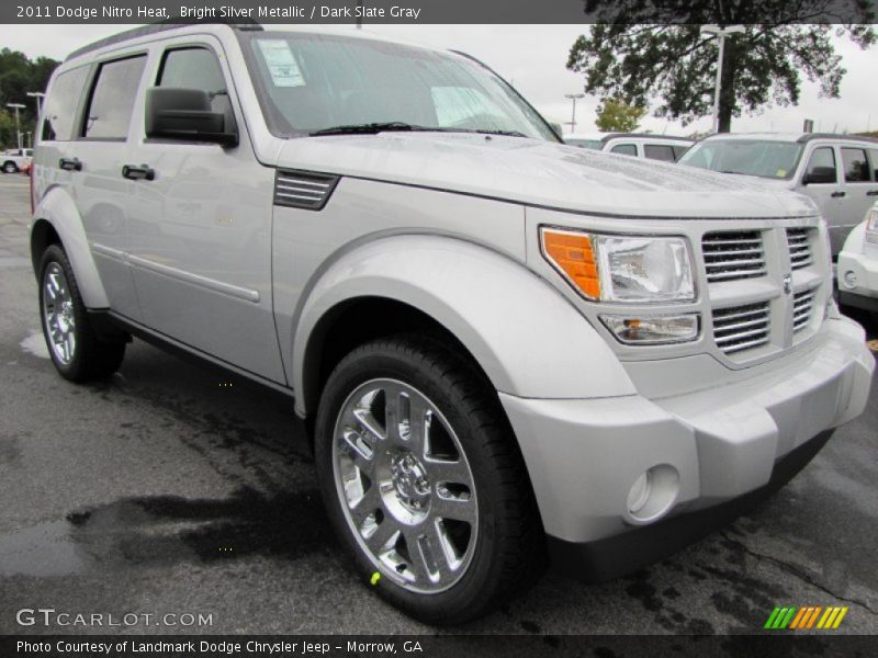 Bright Silver Metallic / Dark Slate Gray 2011 Dodge Nitro Heat