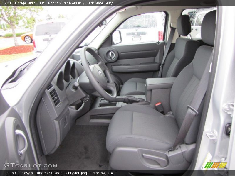 Bright Silver Metallic / Dark Slate Gray 2011 Dodge Nitro Heat