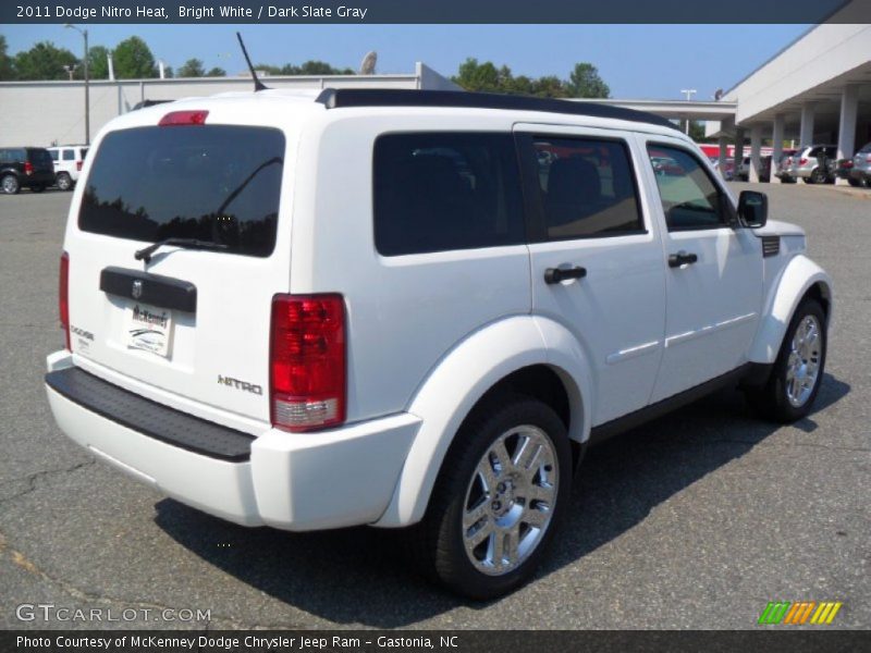 Bright White / Dark Slate Gray 2011 Dodge Nitro Heat