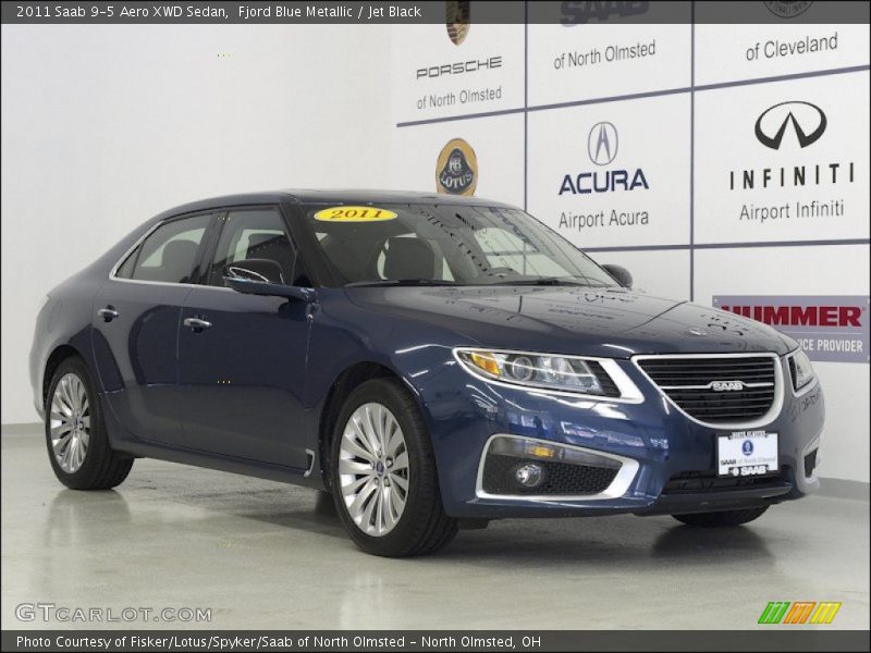 Fjord Blue Metallic / Jet Black 2011 Saab 9-5 Aero XWD Sedan