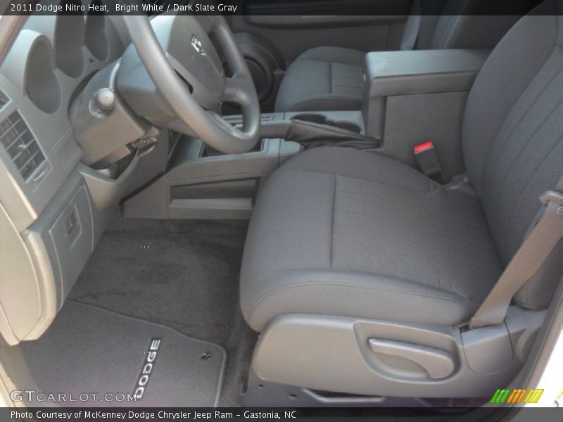 Bright White / Dark Slate Gray 2011 Dodge Nitro Heat