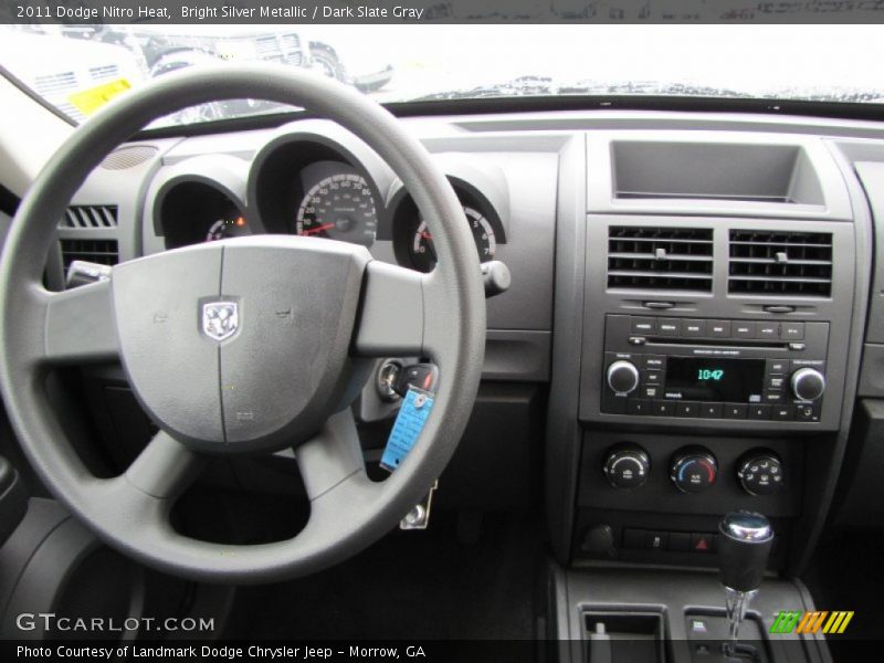 Bright Silver Metallic / Dark Slate Gray 2011 Dodge Nitro Heat