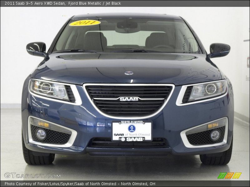 Fjord Blue Metallic / Jet Black 2011 Saab 9-5 Aero XWD Sedan