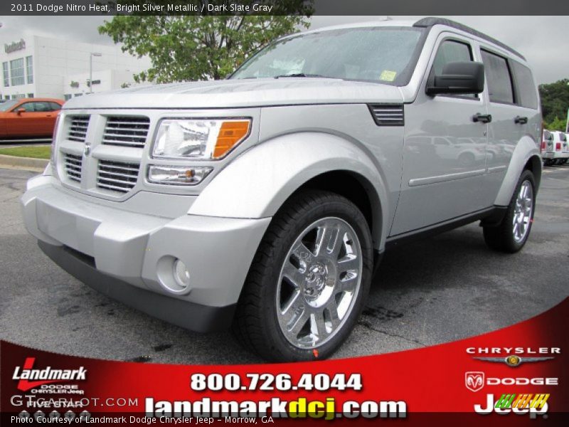 Bright Silver Metallic / Dark Slate Gray 2011 Dodge Nitro Heat