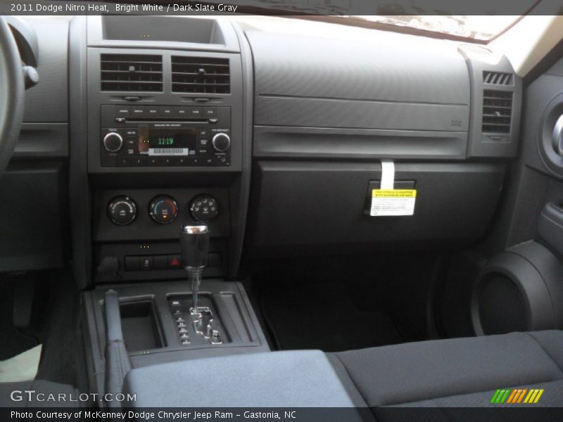 Bright White / Dark Slate Gray 2011 Dodge Nitro Heat